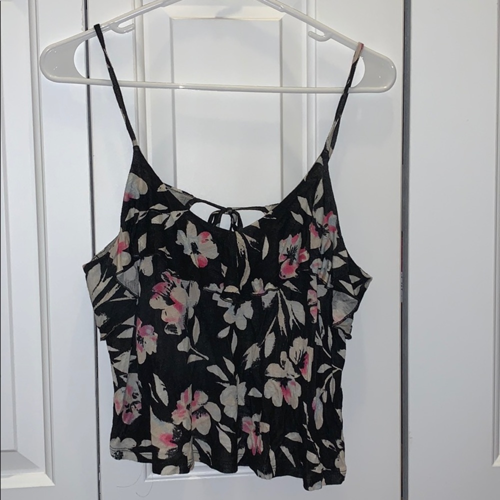 Tropical crop top size small